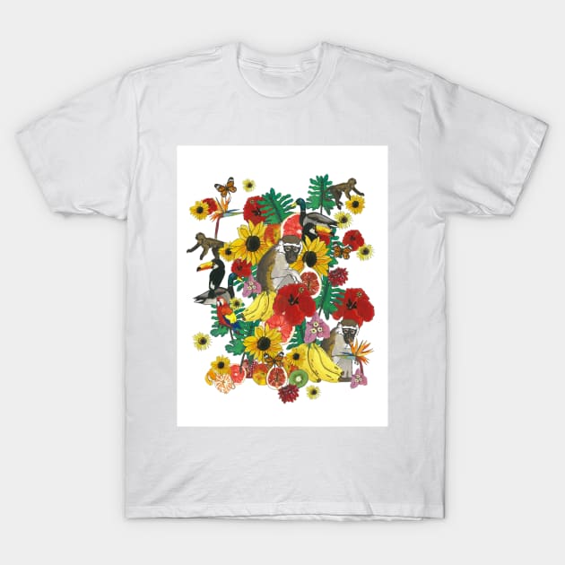 Jungle flora T-Shirt by ERINPETA